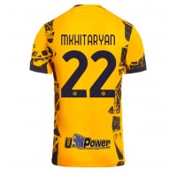 Camisa de Futebol Inter Milan Henrikh Mkhitaryan #22 Equipamento Alternativo 2024-25 Manga Curta